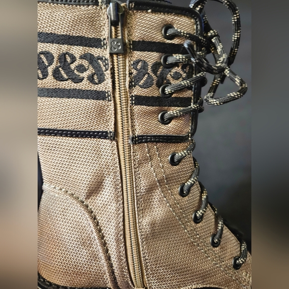 SAM & LIBBY "Stella" Combat Boot Khaki Black, Size 7.5 (NWOT) - Picture 8 of 15